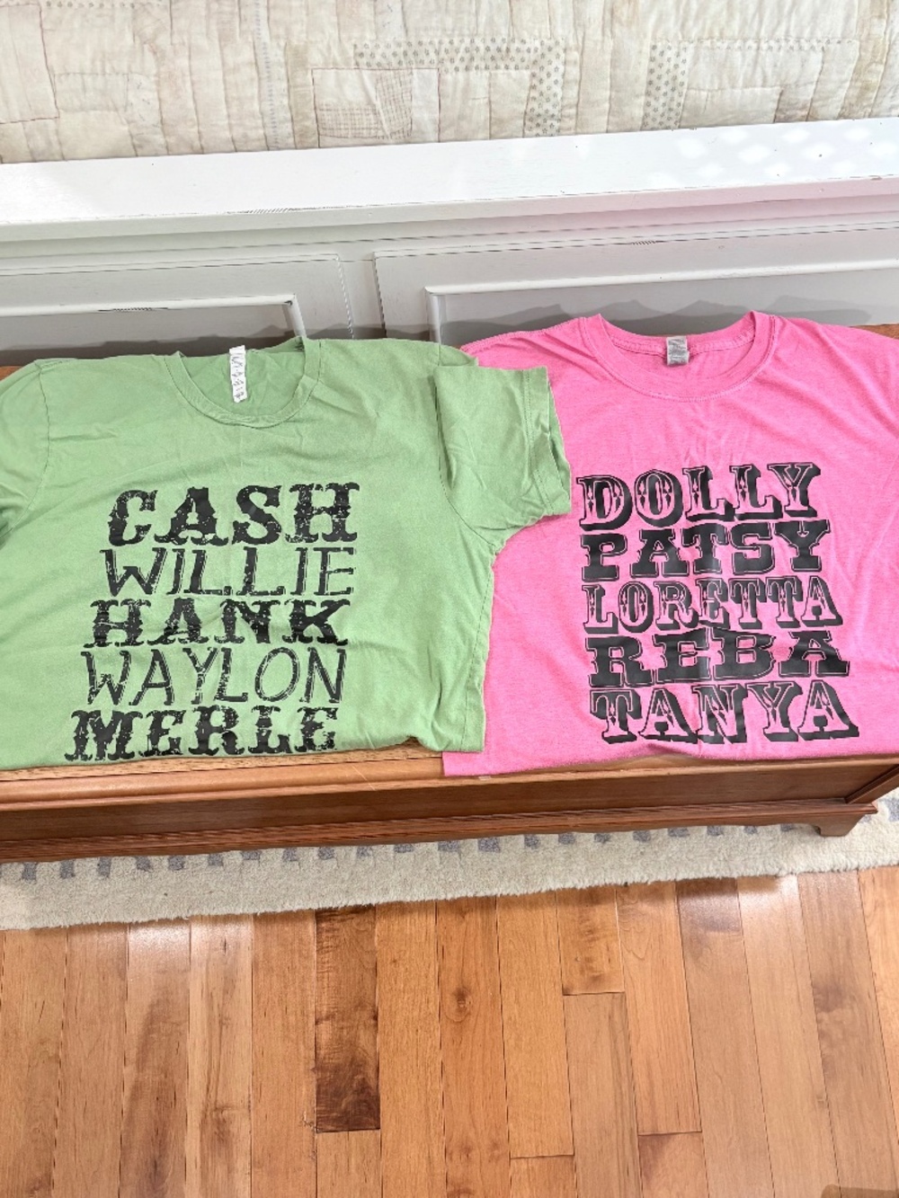 Bundle of 2 womenโs country music tees Large